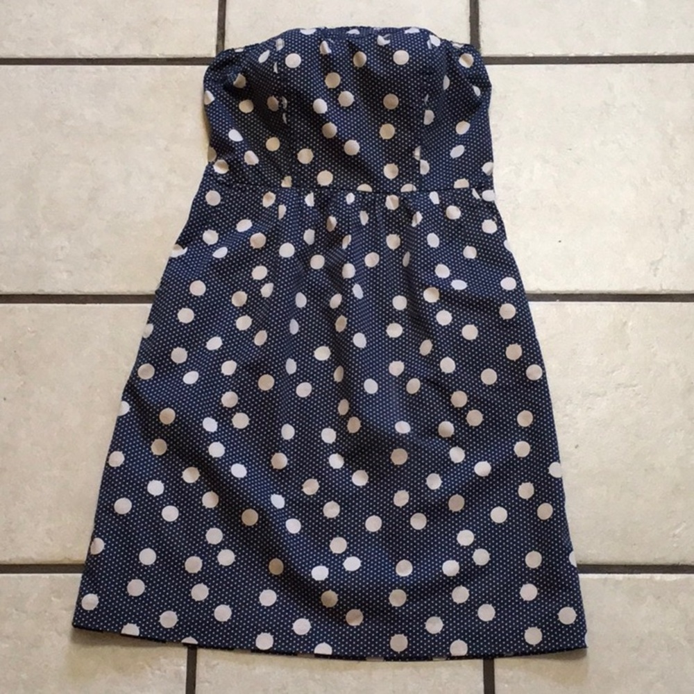 SALE! Navy Blue Polka Dot Retro Dress The Limited